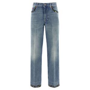 Valentino Garavani Blue Cotton Jeans Women's Denim